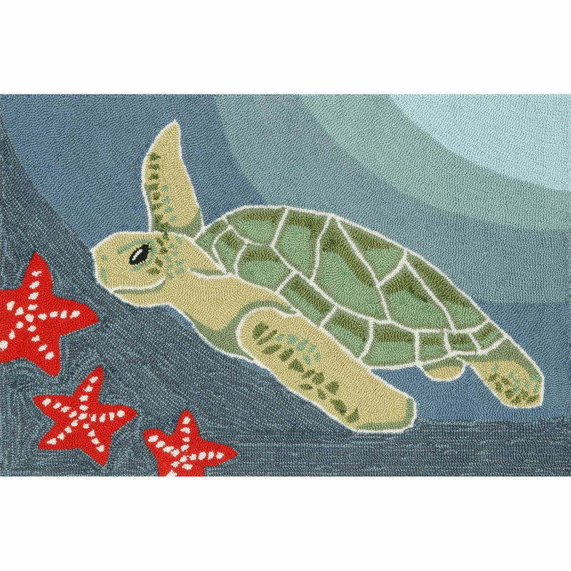 Top 10 π₯ Liora Manne Frontporch Sea Turtle Mat, Ocean, 2'x3' π₯