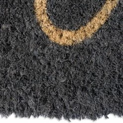 Best Sale 😀 Design Imports DII 30x18" Modern Coir Fabric Hello Doormat In Gray And Gold 🥰