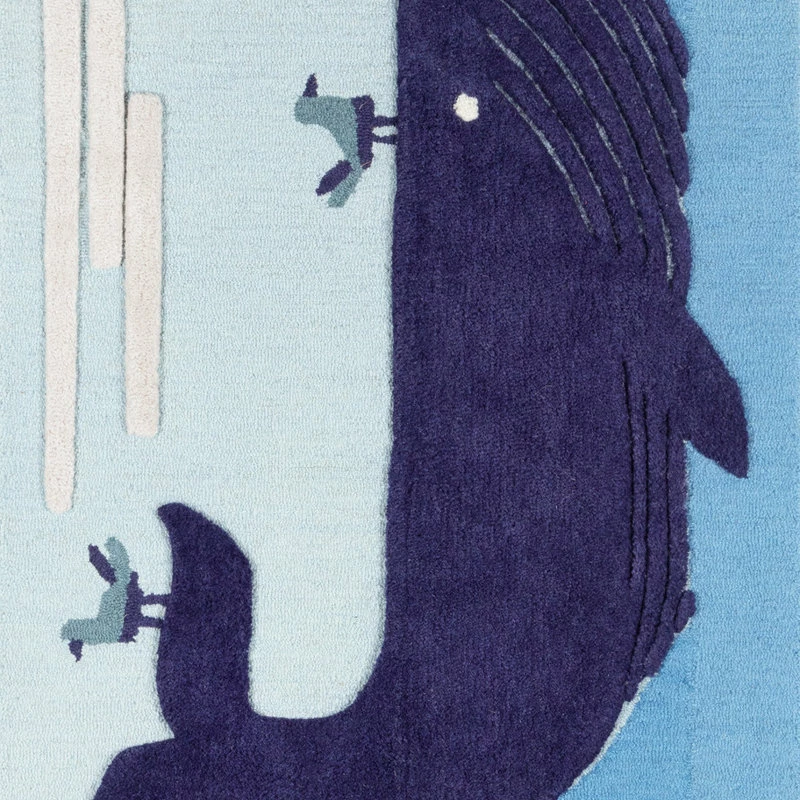 Promo β Momeni Rugs Novogratz Atticus Noah Hand Tufted Wool Blue Area Rug 3'x5' π