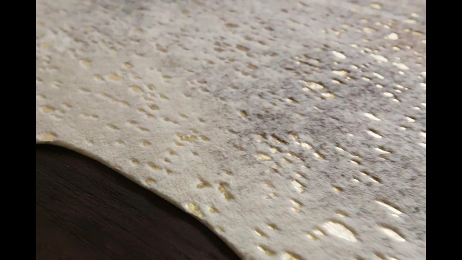 Best Sale π Loloi Rugs Faux Cowhide Bryce Rug, Pewter/Gold By Loloi, 6'2"x8' π - Image 2