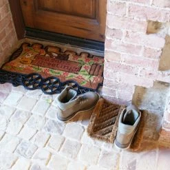 Cheap 🥰 Rubber-Cal Herringbone Coir Boot Scraper Brush 😉