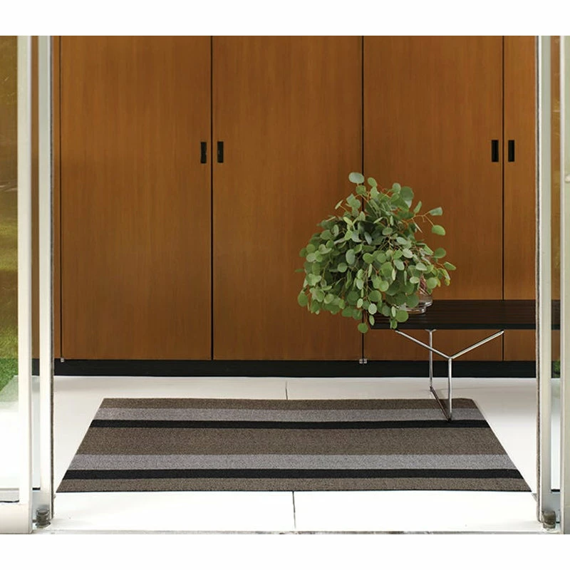 Hot Sale π₯ Chilewich Bold Stripe Shag Mat, Silver And Black, 24"x36" π - Image 2