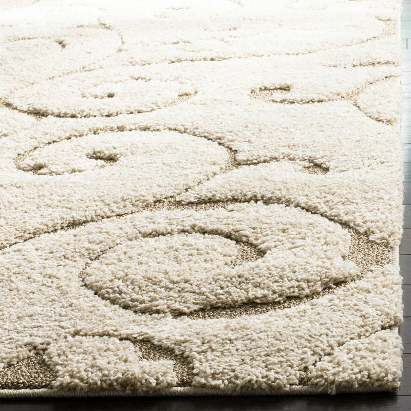 Cheapest 𧨠Safavieh Florida Shag Collection SG455 Rug, Cream/Beige, 2'3" X 7' π - Image 4