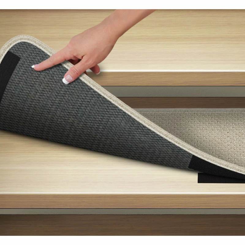 Best Pirce β¨ House Home & More Set Of 15 Attachable Carpet Stair Treads Ivory Cream, 8"x30" π - Image 3