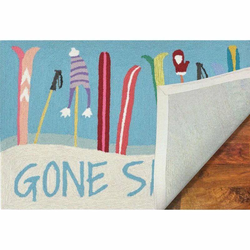 Top 10 β¨ Liora Manne Frontporch Gone Skiing Indoor/Outdoor Rug Blue 2'6x4' βοΈ - Image 10