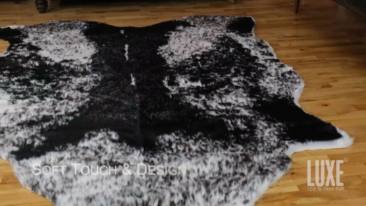 Cheapest π LUXE FAUX FUR 4.25'x5' Faux Hide Rug, Off-White π - Image 2