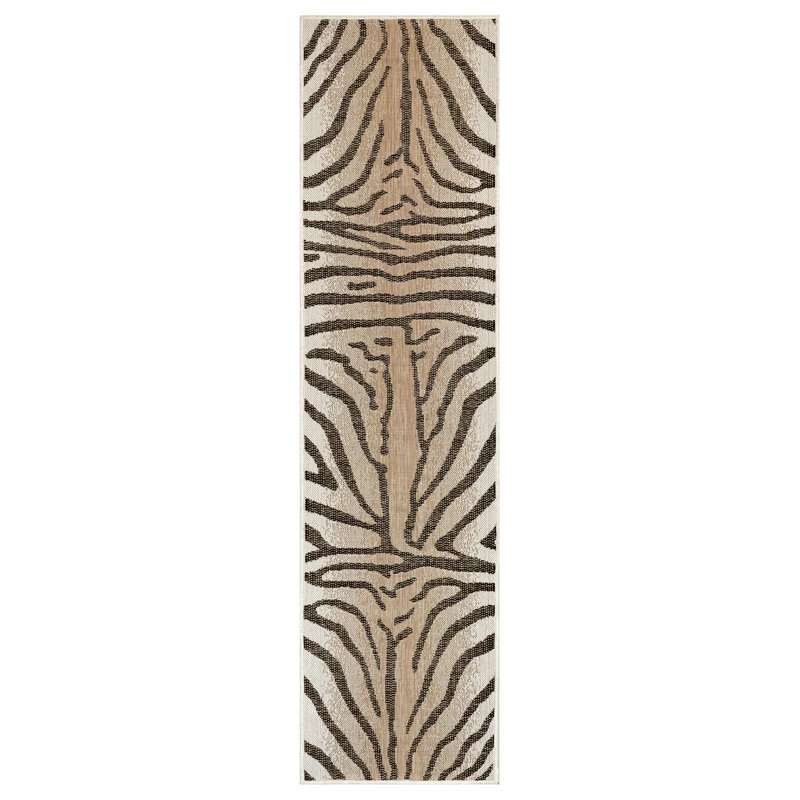 Brand new π― Liora Manne Carmel Zebra Indoor/Outdoor Rug Sand, 1'11"x7'6" Runner β - Image 3