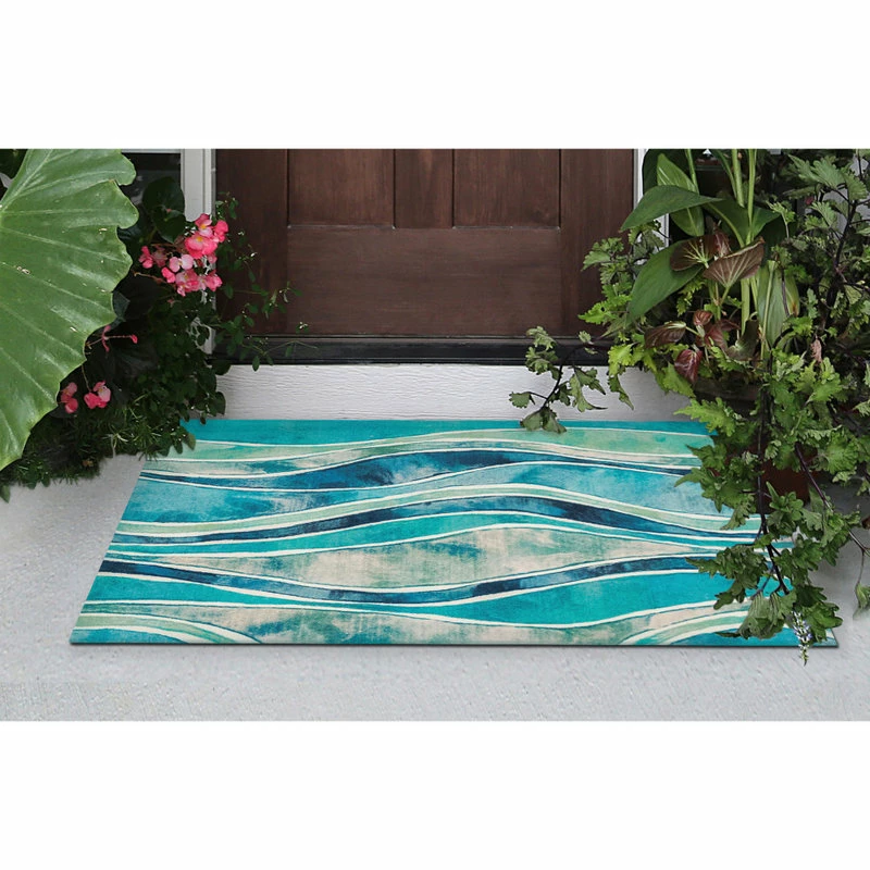 Hot Sale β Liora Manne Illusions Wave Indoor/Outdoor Mat Ocean, 2'5"x4'1" π― - Image 4