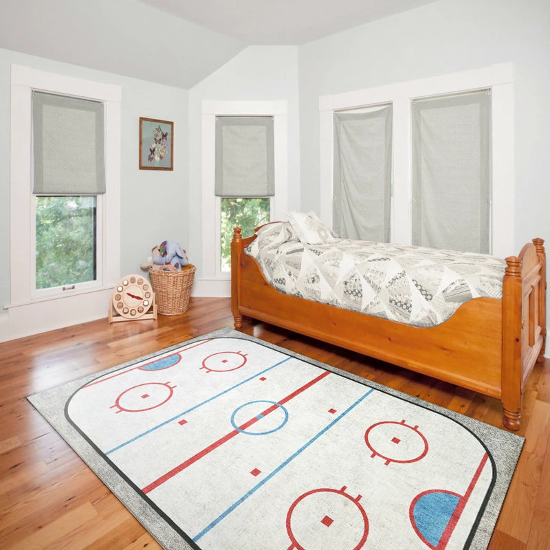 Brand new 👍 Dynamic Rugs Inc. Kidz Hockey Area Rug, 4'x6' ❤️ - Image 2