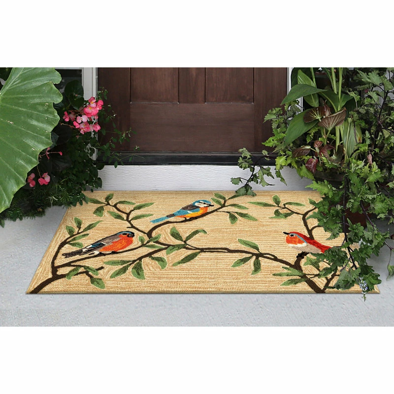 Best Sale π Liora Manne Ravella Birds On Branches Indoor/Outdoor Rug, Natural, 2'x3' β