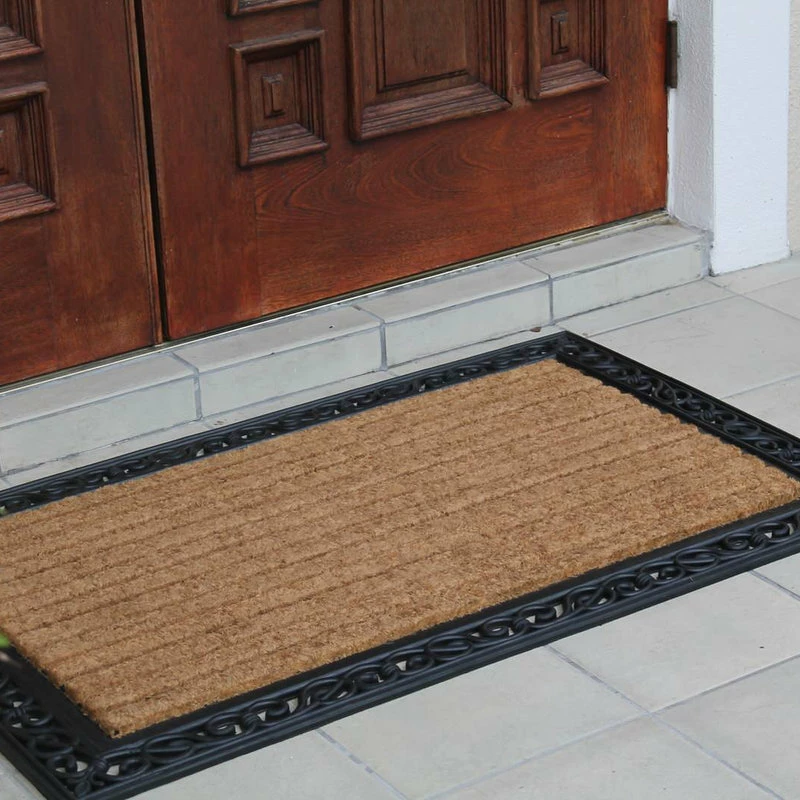 Deals π A1 Home Collections Molded Large Double Rubber And Coir Door Mat 30"x48 π - Image 4