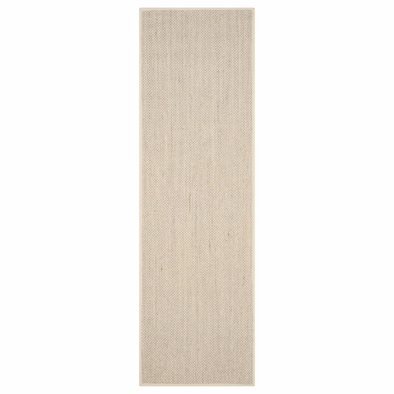 Outlet π Safavieh Natural Fiber Collection NF143 Rug, Marble/Beige, 2'6" X 12' π - Image 2