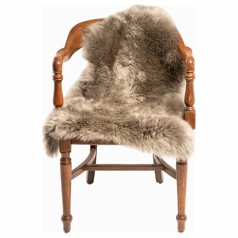 New β Lifestyle Group Distribution Milan Shearling Single Sheepskin Rug 2'x3', Vole π - Image 5