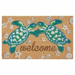 Brand new π€© Liora Manne Natura Seaturtle Welcome Outdoor Mat Natural 1'6"x2'6" π