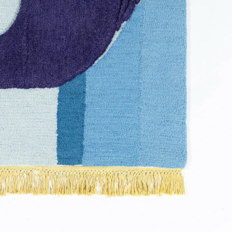 Promo β Momeni Rugs Novogratz Atticus Noah Hand Tufted Wool Blue Area Rug 3'x5' π - Image 2