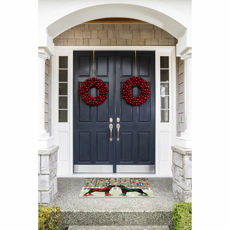 Cheap π Liora Manne Frontporch Holiday Ice π Dogs Indoor/Outdoor Rug Multi 2'x3' π - Image 3