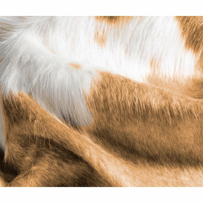 Deals 𧨠NATURAL Kobe 6'x7' Cowhide Rug, Tan And White β