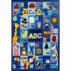 Budget 🥰 LA RUG INC. Fun Time Nylon 39"x58" Letters & Names Area Rug In Multi-Color 🥰