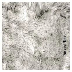 Buy 🔥 Fur Accents Black Tip Russian Wolf Faux Fur Shag Throw Area Rug, 2'x3' 🌟