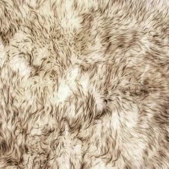 Cheap 🤩 NATURAL 100% New Zealand Sheepskin Octo Rug Approx 7'x6', Gradient Chocolate ✔️