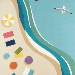 Best Pirce 🛒 Momeni Rugs Veranda Blue Outdoor Rug, 3'9"x5'9" 👏