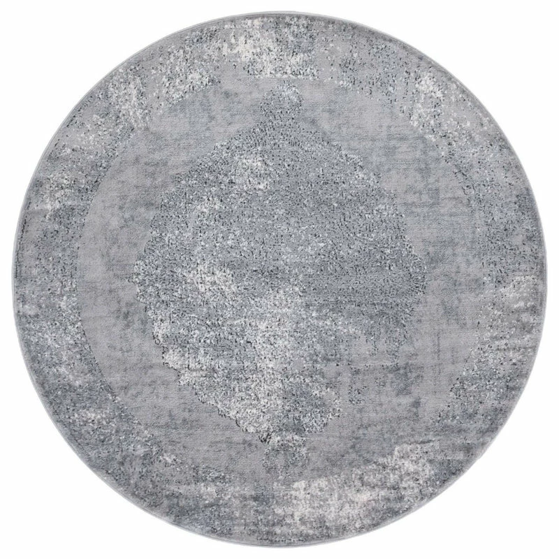 Best deal β¨ Rug Unique Loom Portland Light Gray Round 5' 0 X 5' 0 π€© - Image 2