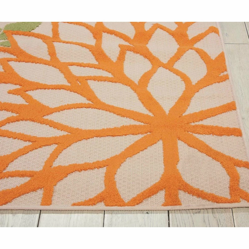 Discount β Nourison Aloha Green Indoor/Outdoor Area Rug, Rectangular 5'3"x7'5" π - Image 5
