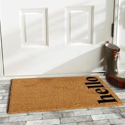 Flash Sale ๐ฅ Calloway Mills Vertical Hello Doormat, Natural/Black, 24"x36" ๐
