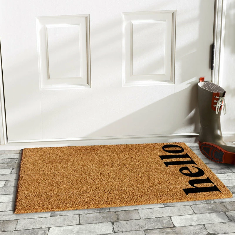 Flash Sale π₯ Calloway Mills Vertical Hello Doormat, Natural/Black, 24"x36" π