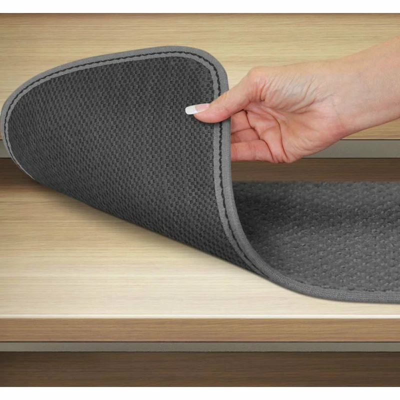 Flash Sale β¨ House Home & More Set Of 15 Skid-Resistant Carpet Stair Treads & Matching Landing Rug, Gray π - Image 2