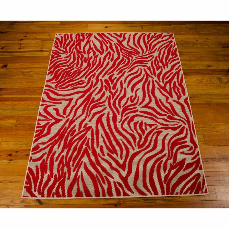 Top 10 π Nourison Aloha Red 5 Ft. X 8 Ft. Animal Print Contemporary Indoor/Outdoor Area Rug π - Image 5