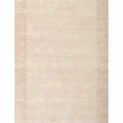 Flash Sale 💯 NuLOOM Hand-Tufted Solid Border Wool Area Rug, Beige, 4'x6' 👍