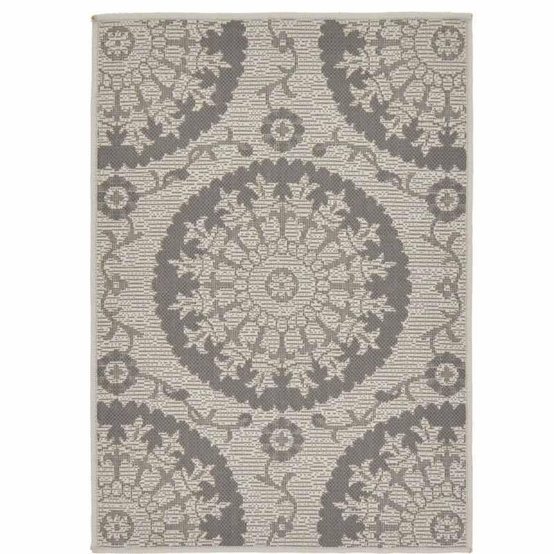 Top 10 π Unique Loom Gray Medallion Outdoor 2'x3' Area Rug β - Image 3