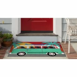 New π Liora Manne Frontporch Beach Trip Turquoise, 1'8"x2' 6" β