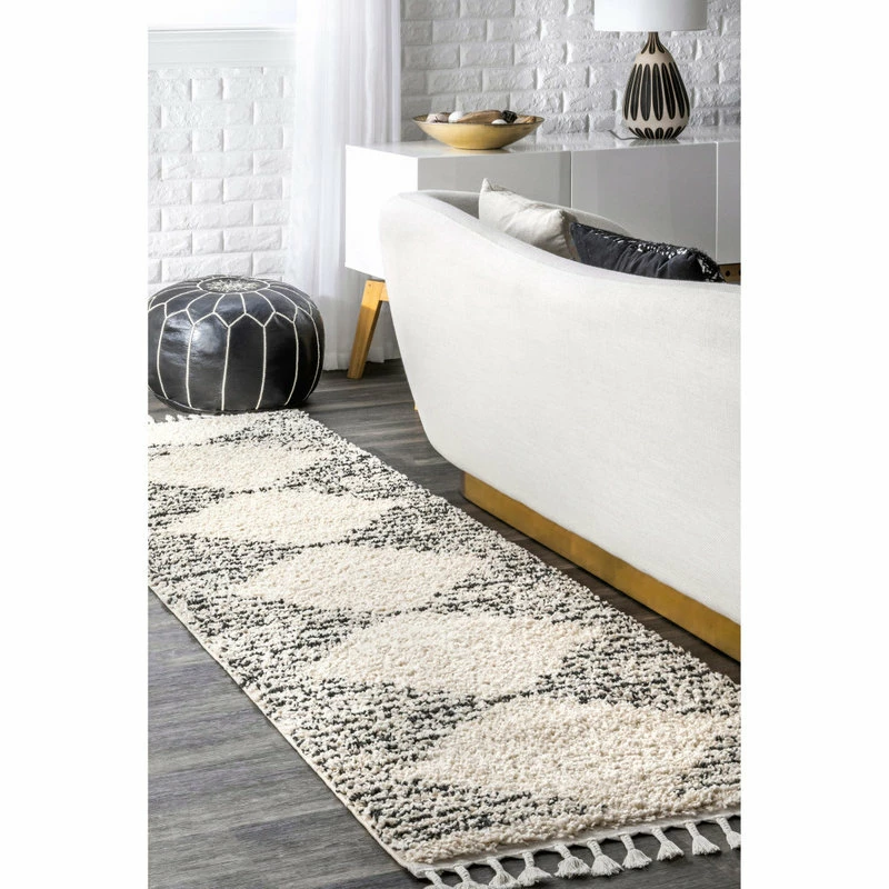 Cheapest π NuLOOM Striped Shag Area Rug, Off White, 2'6"x6' π