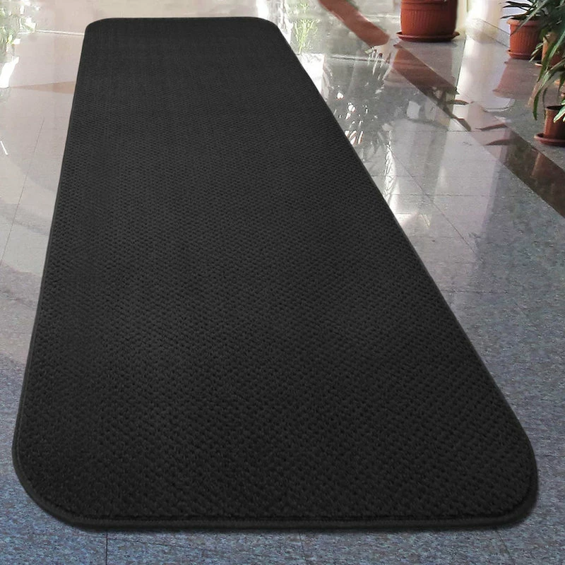 Best Sale β¨ House Home & More Skid-Resistant Carpet Runner Black, 27"x6' π₯° - Image 5