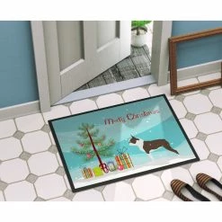 Best reviews of β¨ The-store Boston Terrier Merry π Christmas Tree Indoor Or Outdoor Mat βοΈ