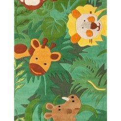 Brand new 🎉 NuLOOM Safari Friends Area Rug, Green, 3'6"x5'6" 👍