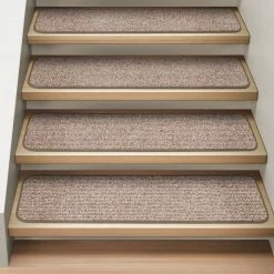 Best deal π House Home & More Set Of 15 Attachable Carpet Stair Treads Pebble Beige, 9"x36" π₯