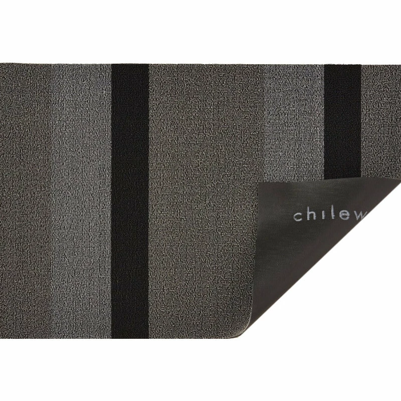 Hot Sale π₯ Chilewich Bold Stripe Shag Mat, Silver And Black, 24"x36" π