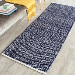 Discount 💯 Safavieh Boston Collection BOS680 Rug, Navy, 2'3"x7' 🎉