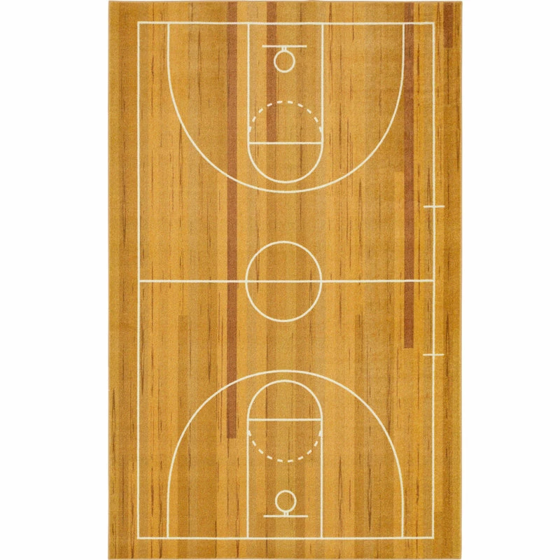 Best deal 𧨠Mohawk Home π Basketball Court Brown, 3' 4"x5' Area Rug π - Image 2