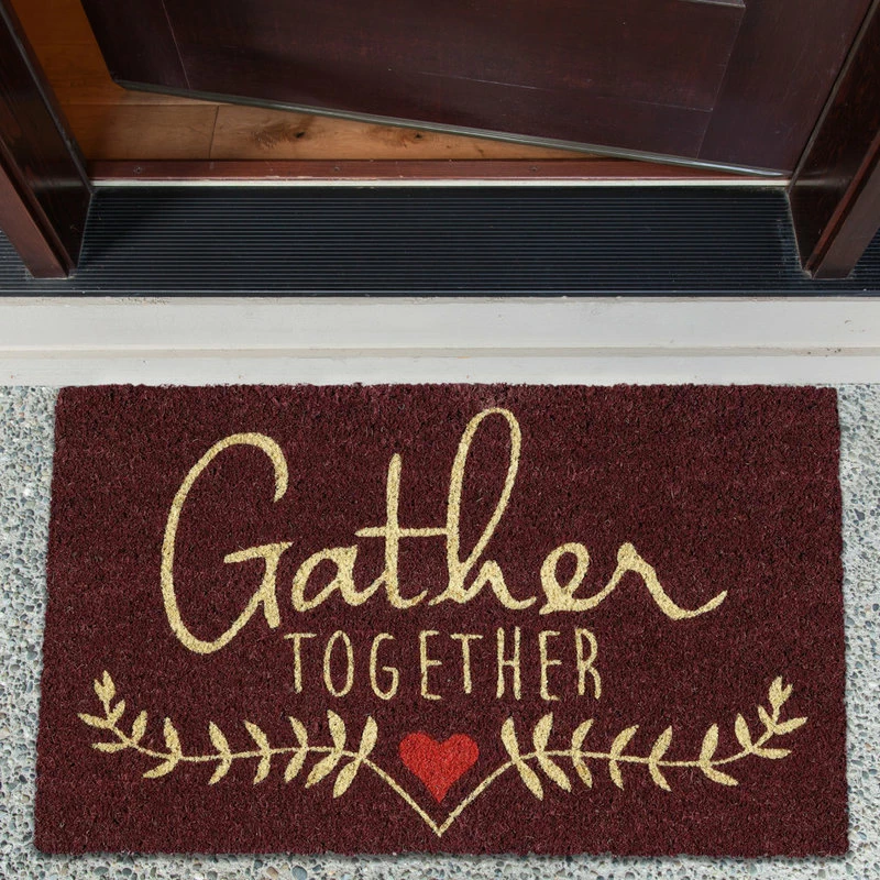 Best reviews of βοΈ Design Imports DII 18x30" Modern Coir Fabric Gather Together Doormat In Brown/Beige π₯ - Image 4