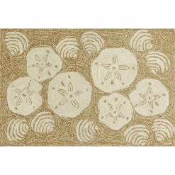 Cheapest π Liora Manne Frontporch Shell Toss Indoor/Outdoor Rug Natural 2'x3' π―