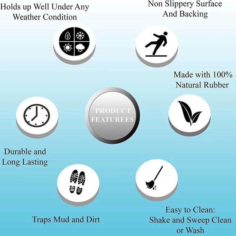 Best deal π A1 HOME COLLECTIONS LLC A1HC Rubber Paisley, Hand Finished, Thick, 36"x72", Black π - Image 5