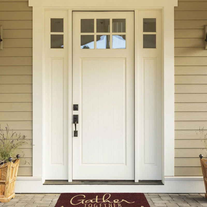 Best reviews of βοΈ Design Imports DII 18x30" Modern Coir Fabric Gather Together Doormat In Brown/Beige π₯