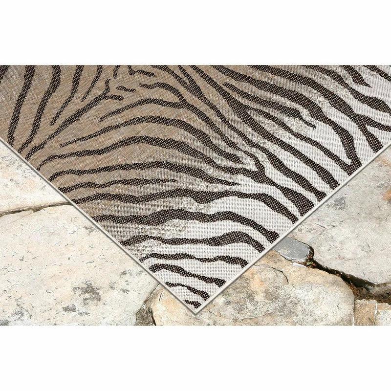 Brand new π― Liora Manne Carmel Zebra Indoor/Outdoor Rug Sand, 1'11"x7'6" Runner β - Image 7