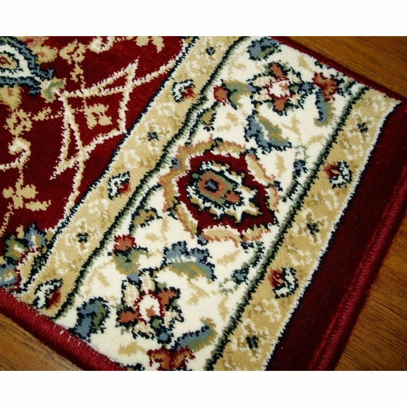 Best Pirce π Dynamic Ancient Stair Treads, Red/Border Color Ivory, 26"x9" Tread π - Image 3