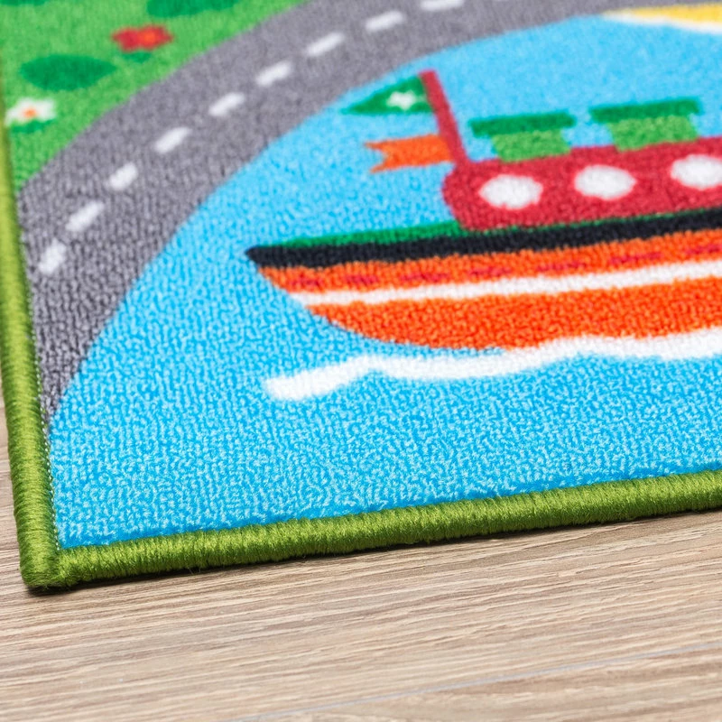 Flash Sale 𧨠Furnishmyplace City Street Map Children Carpet Classrooms Play Mat Area Rug, 6'6"x9'2" ⨠- Image 9