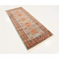 Best Sale 🧨 Unique Loom Light Blue Shapur Sahand 2' 7 X 6' 7 Runner Rug ✨